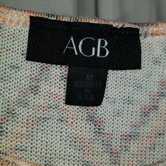 AGB Chevron light weight knit scoop neck sweater - Picture 3 of 4